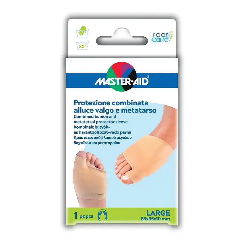 PROTEZIONE MASTER-AID FOOTCARE PER ALLUCE VALGO E METATARSO SMALL 1 PEZZO D7