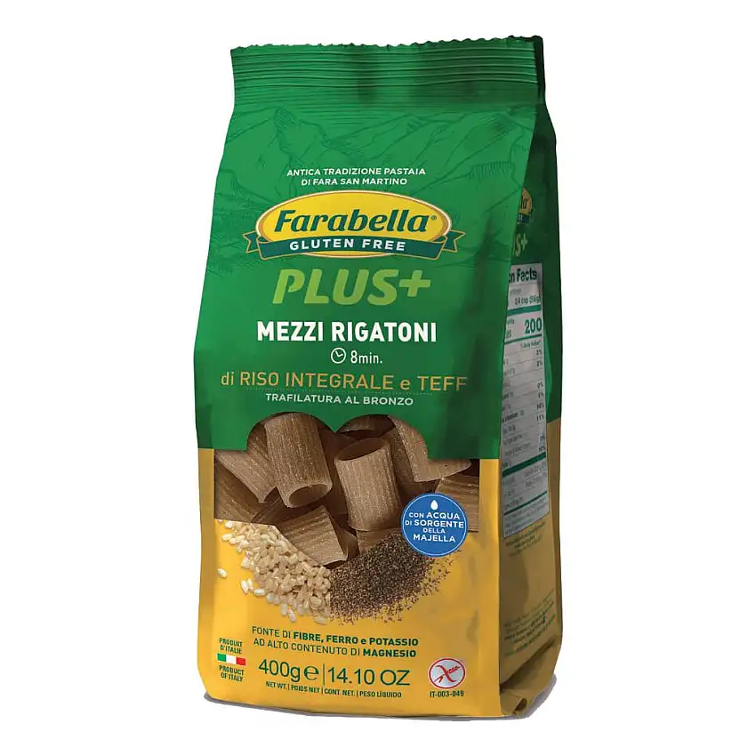 FARABELLA MEZZI RIGATONI RISO INTEGRALE TEFF 400 G