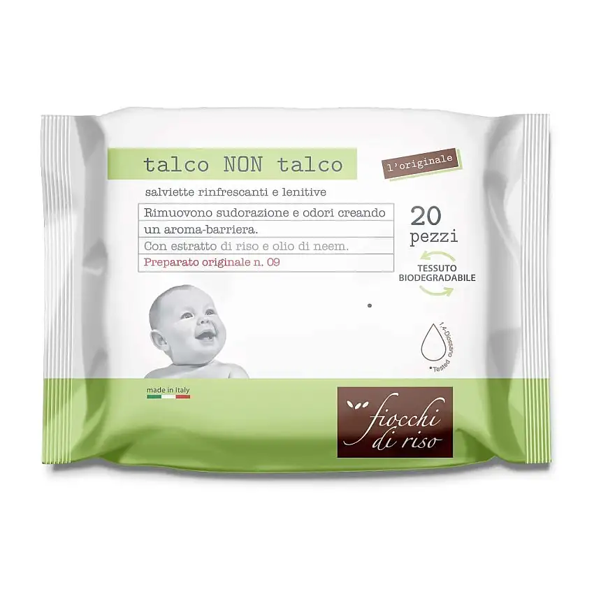 FIOCCHI DI RISO SALVIETTE TALCO NON TALCO