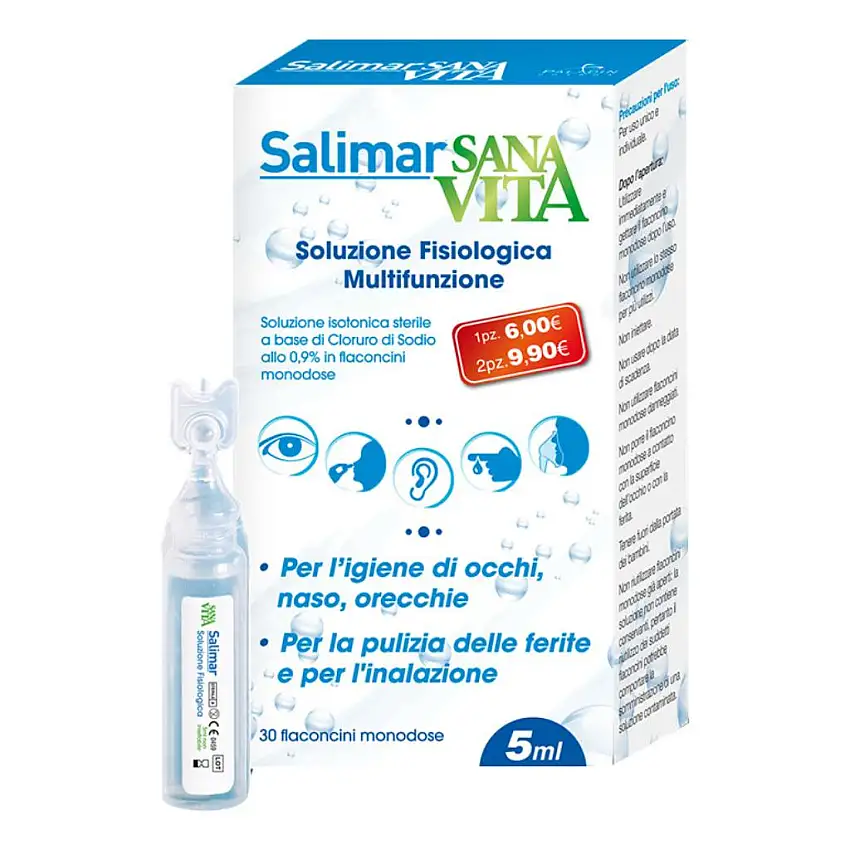SANAVITA SOLUZIONE FISIOLOGICA 30 FIALOIDI X 5 ML