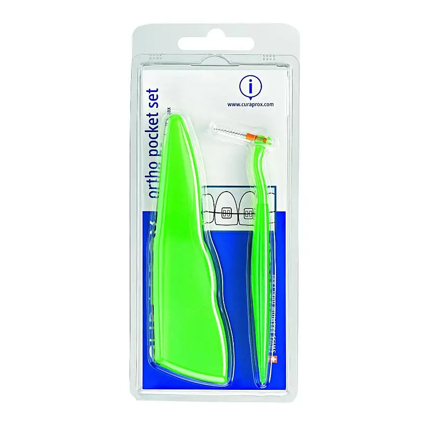 CURAPROX CPS ORTHO POCKET SET 1 SET COMPOSTO DA 1 SUPPORTO UHS 451+CPS SCOVOLINI 07/14/18+1 BARRETTA CERA ORTODONTICA