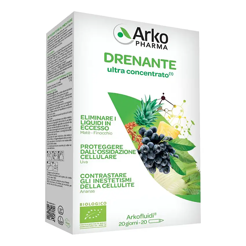 ARKOFLUIDI DRENANTE BIO 20 FIALE