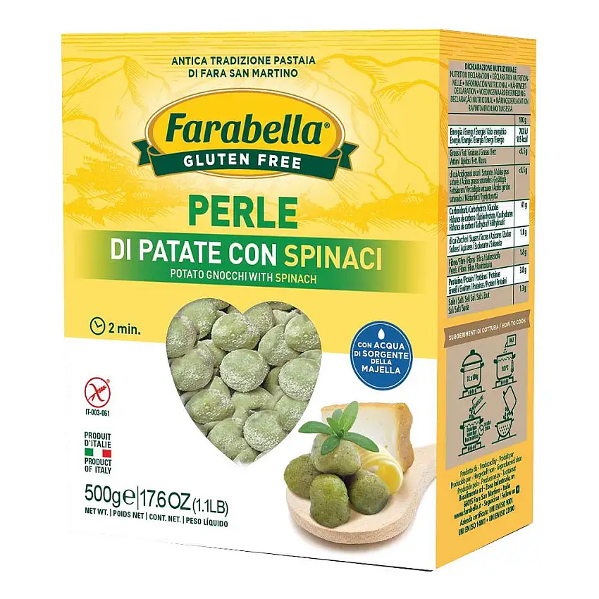 FARABELLA PERLE PATATE SPINACI 500 G ASTUCCIO