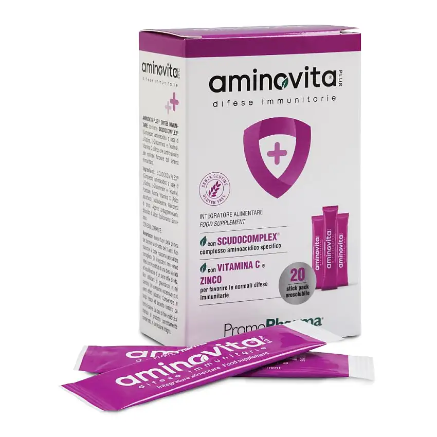 AMINOVITA PLUS DIFESE IMMUNITARIE 20 STICK PACK X 2,5 G