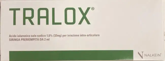 TRALOX 1,6% SIRINGA INTRA-ARTICOLARE ACIDO IALURONICO 1 PEZZO
