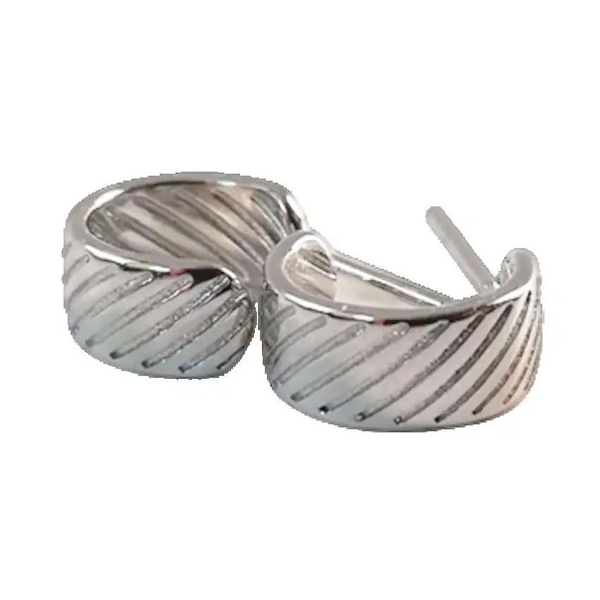 BJT981 ORECCHINI PARIS HOOP STAINLESS STEEL