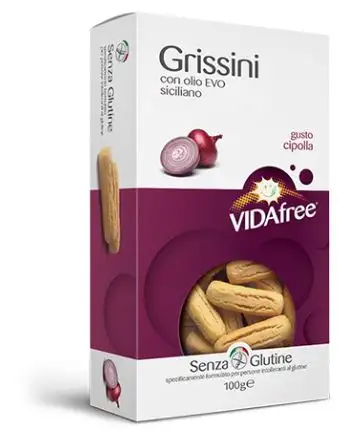 VIDAFREE GRISSINI MINI SNACK GUSTO CIPOLLA 100 G
