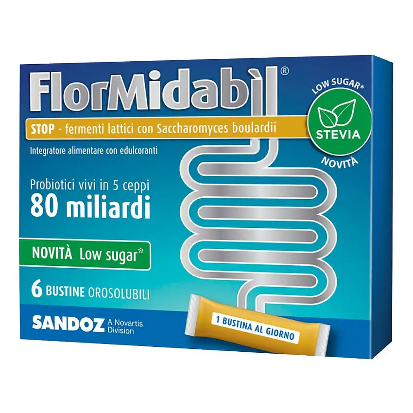 FLORMIDABIL STOP 6 BUSTINE CON STEVIA