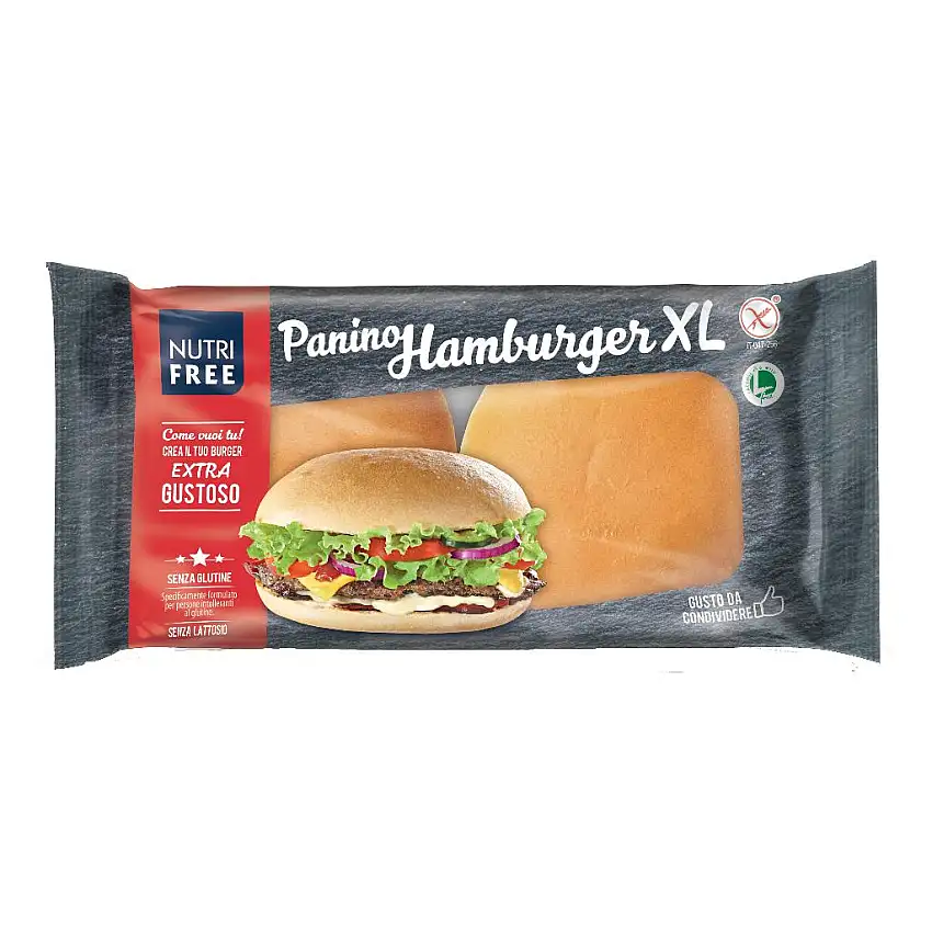 NUTRIFREE PANINO HAMBURGER 100 G X 2