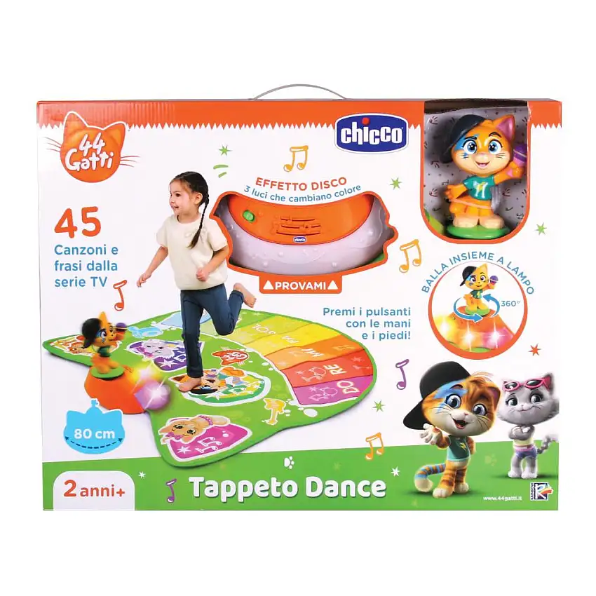 CHICCO GIOCO 44 GATTI TAPPETO DANCE ITA