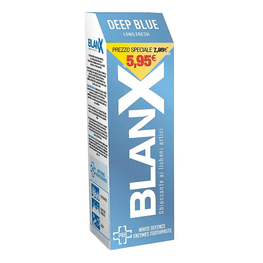 BLANX DEEP BLUE DENTIFRICIO SBIANCANTE NON ABRASIVO 75 ML
