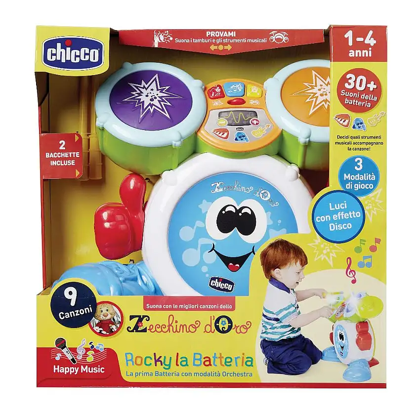 CHICCO GIOCO ROCKY LA BATTERIA
