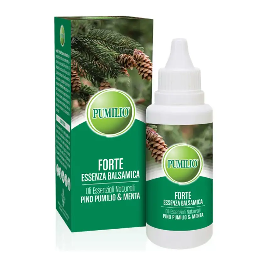 PUMILIO FORTE ESSENZA BALSAMICA OLI ESSENZIALI NATURALI PINO PUMILIO & MENTA 40 ML