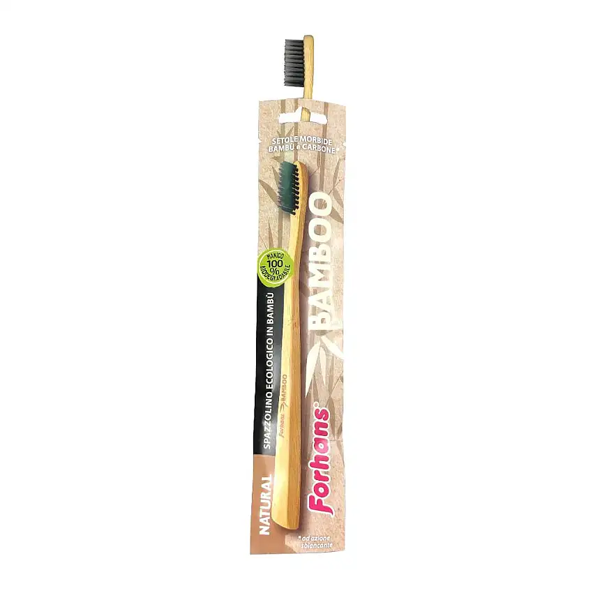 SPAZZOLINO ECOLOGICO FORHANS BAMBOO NATURAL