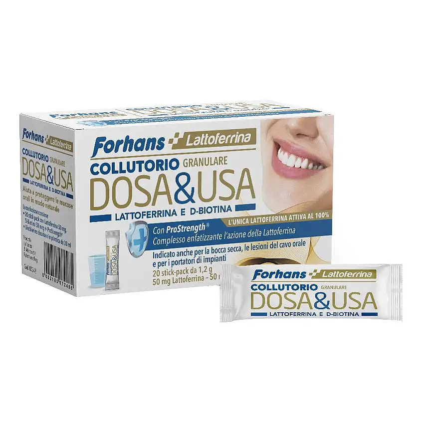 FORHANS DOSA & USA COLLUTORIO GRANULARE 20 STICK PACK