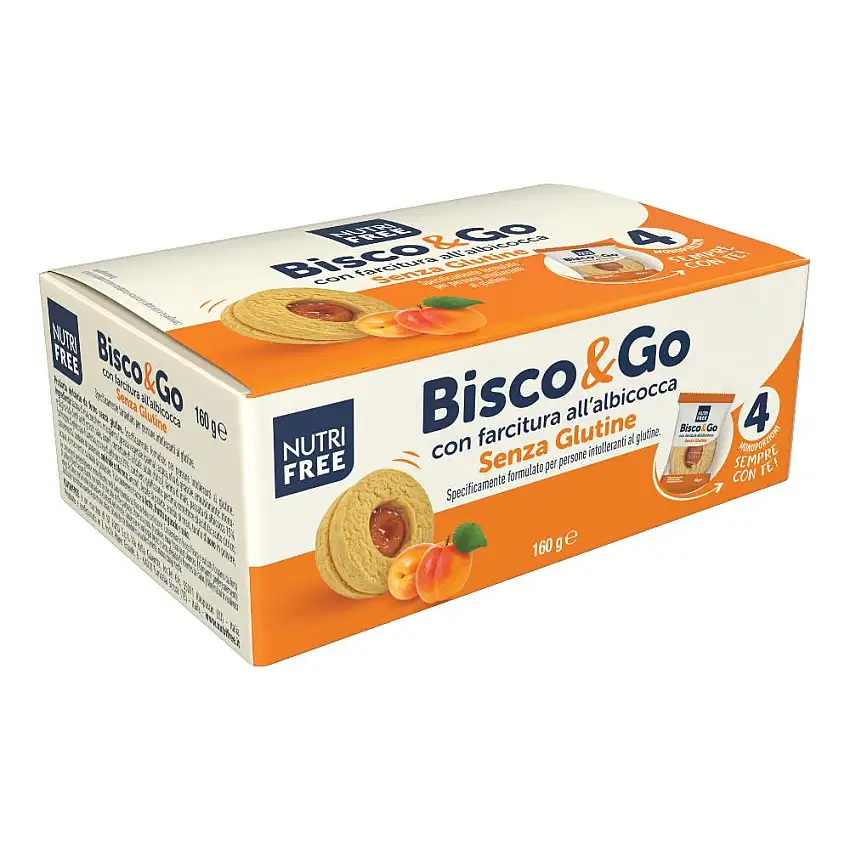 NUTRIFREE BISCO&GO CON FARCITURA ALL'ALBICOCCA 4X40 G