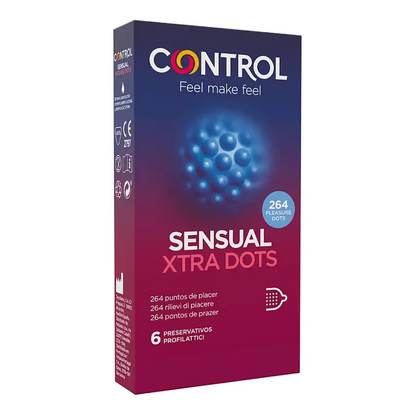 CONTROL SENSUAL DOTS&LINES 6 PEZZI