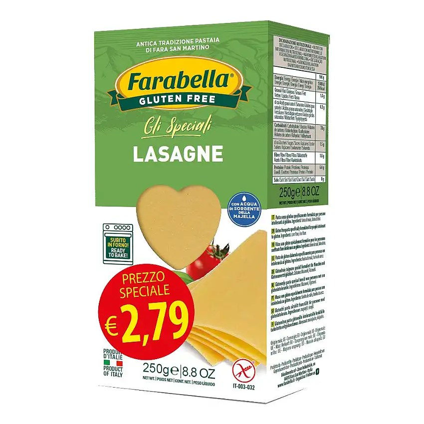 FARABELLA LASAGNA PROMO 250 G X 6 PEZZI