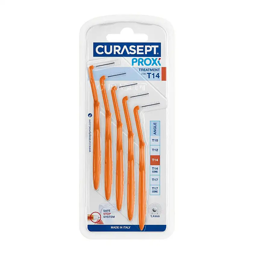 CURASEPT PROXI ANGLE T14 ARANCIO/ORANGE 5 PEZZI