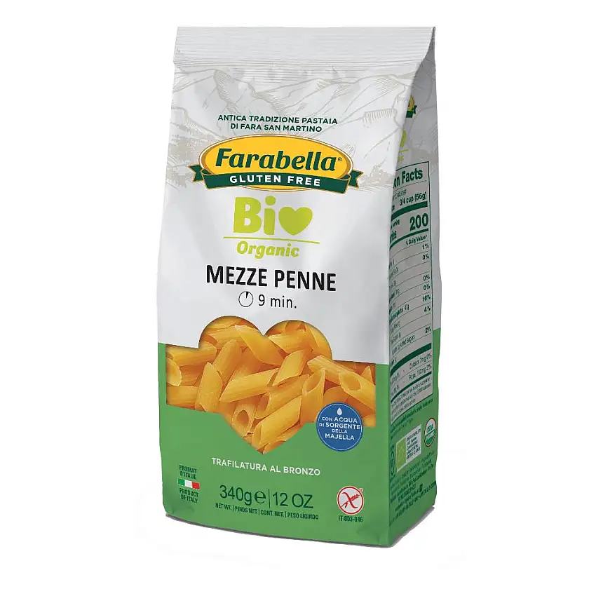 FARABELLA BIO MEZZE PENNE MAIS RISO 340 G