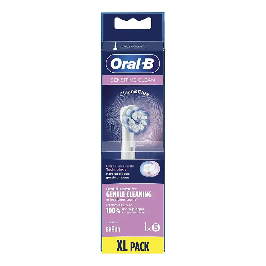 ORALB SENSITIVE CLEAN EB60 TESTINE PER SPAZZOLINO ELETTRICO 5 PEZZI