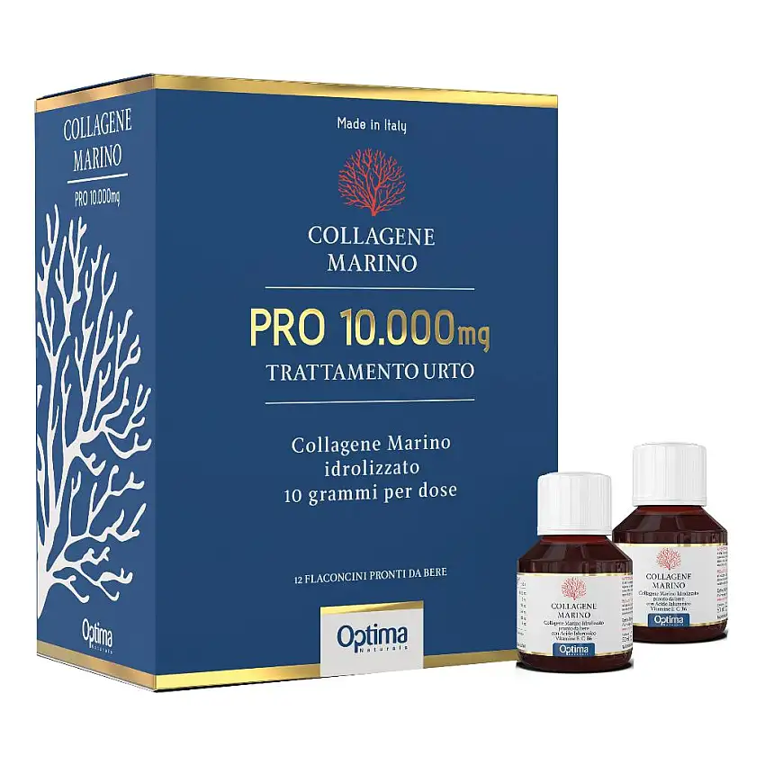 COLLAGENE MARINO PRO 10000MG TRATTAMENTO URTO 12 FLACONI