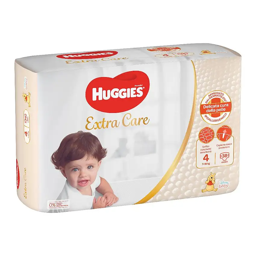 HUGGIES EXTRA CARE GRANDE 4 38 PEZZI