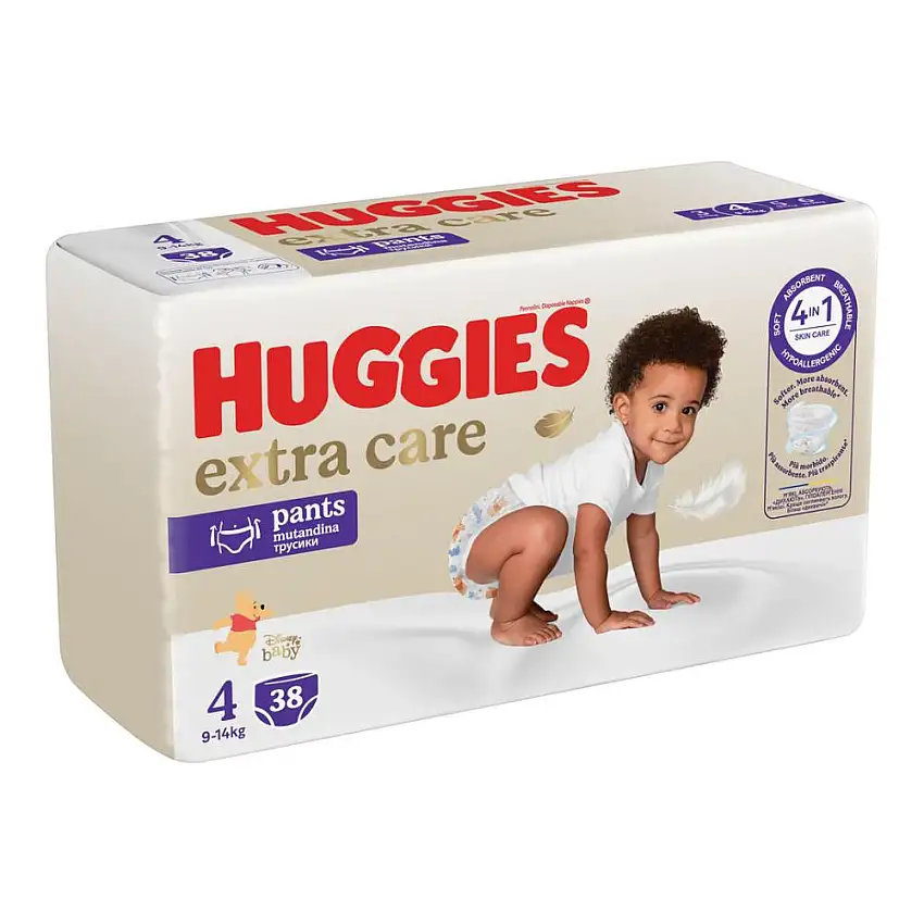 HUGGIES EXTRA CARE MUTANDINA BASE TAGLIA 4 26 PEZZI