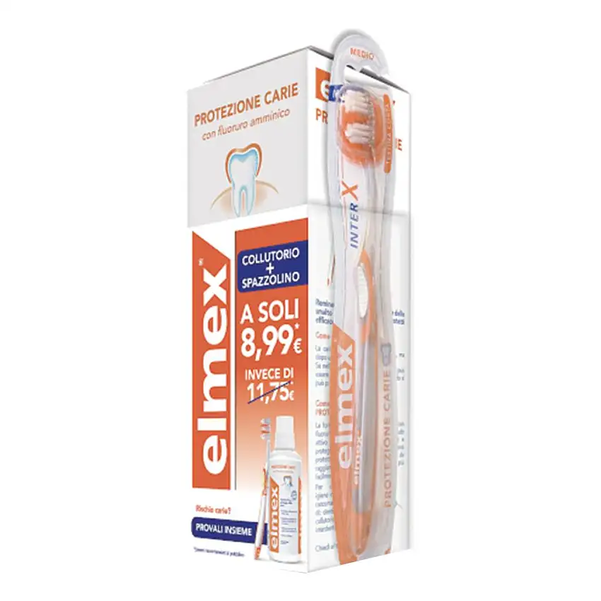 SPECIAL PACK ELMEX PROTEZIONE CARIE COLLUTORIO 400 ML + SPAZZOLINO