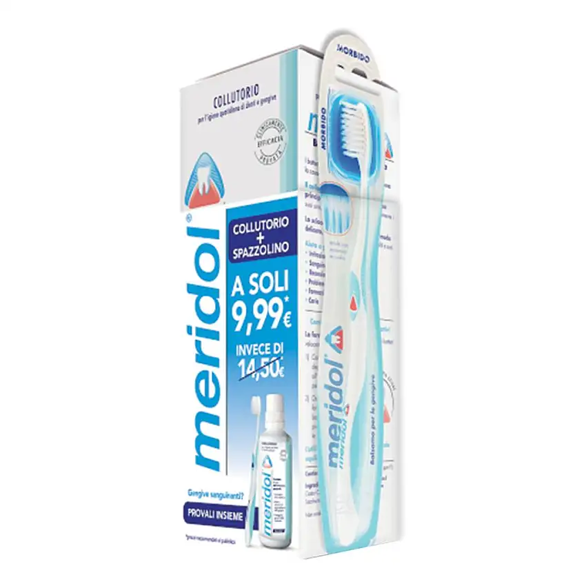 SPECIAL PACK MERIDOL COLLUTORIO 400 ML + SPAZZOLINO MORBIDO
