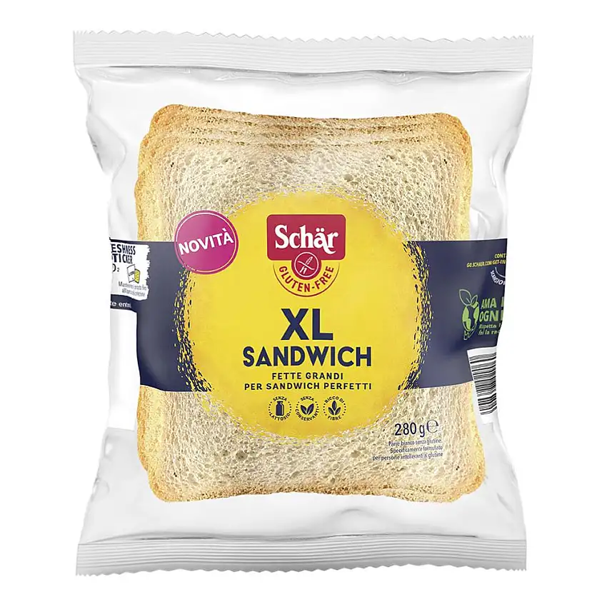 SCHAR XL SANDWICH PANE BIANCO SENZA LATTOSIO 280 G