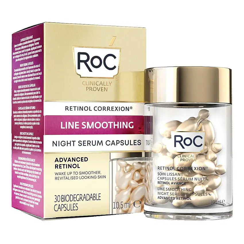 ROC RETINOL CORREXION LINE SMOOTHING SIERO VISO NOTTE 30 CAPSULE