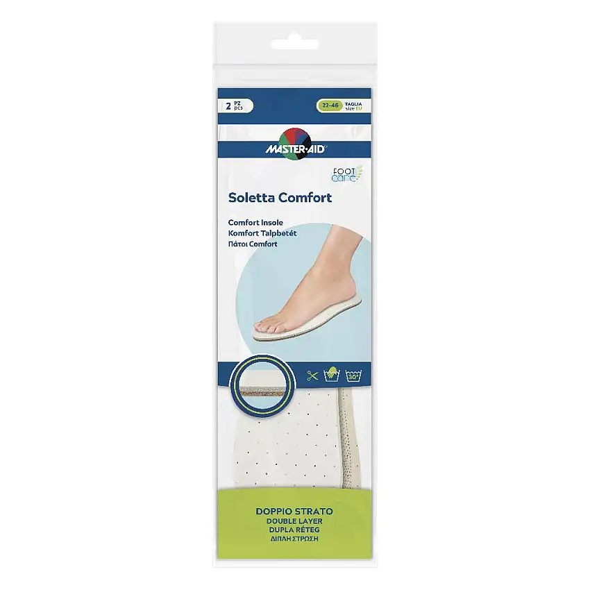 MASTER-AID FOOTCARE SOLETTA COMFORT RITAGLIABILE 2 PEZZI I1
