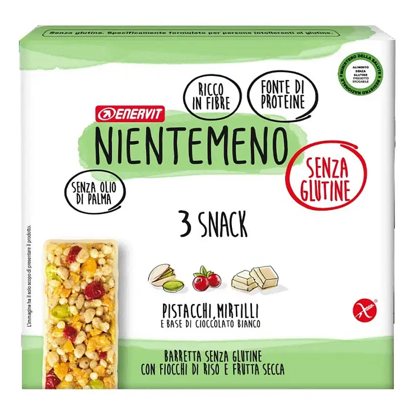 NIENTEMENO EN BARRETTA PISTACCHI MIRTILLI 3 BARRETTE X 21 G