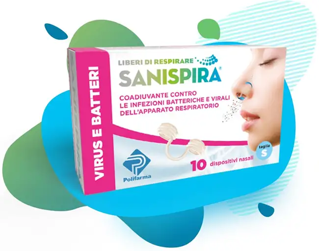 SANISPIRA VISUR & BATTERI FILTRO NASALE SMALL 10 PEZZI