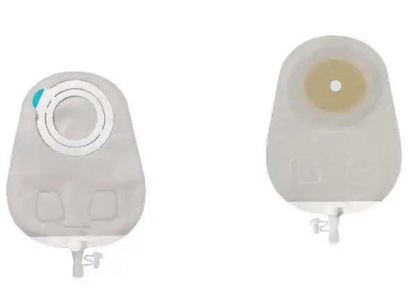 SENSURA MIO FLEX SISTEMA 2 PEZZI CON AGGANCIO ADESIVO SACCA MULTICHAMBER PER UROSTOMIA TRASPARENTE 35MM DA 550 ML 30 PEZZI