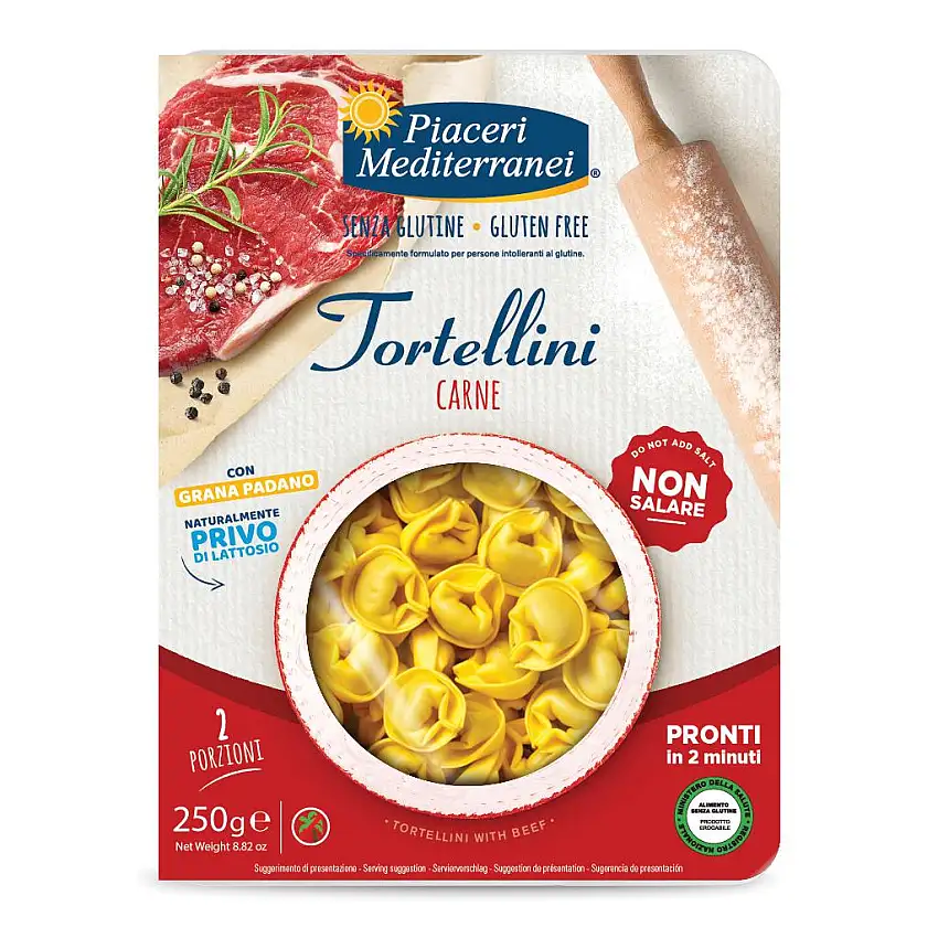 PIACERI MEDITERRANEI TORTELLINI CARNE 250 G