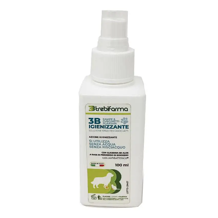 3B IGIENIZZANTE ZAMPE CANI GATTI FLACONE SPRAY 100 ML
