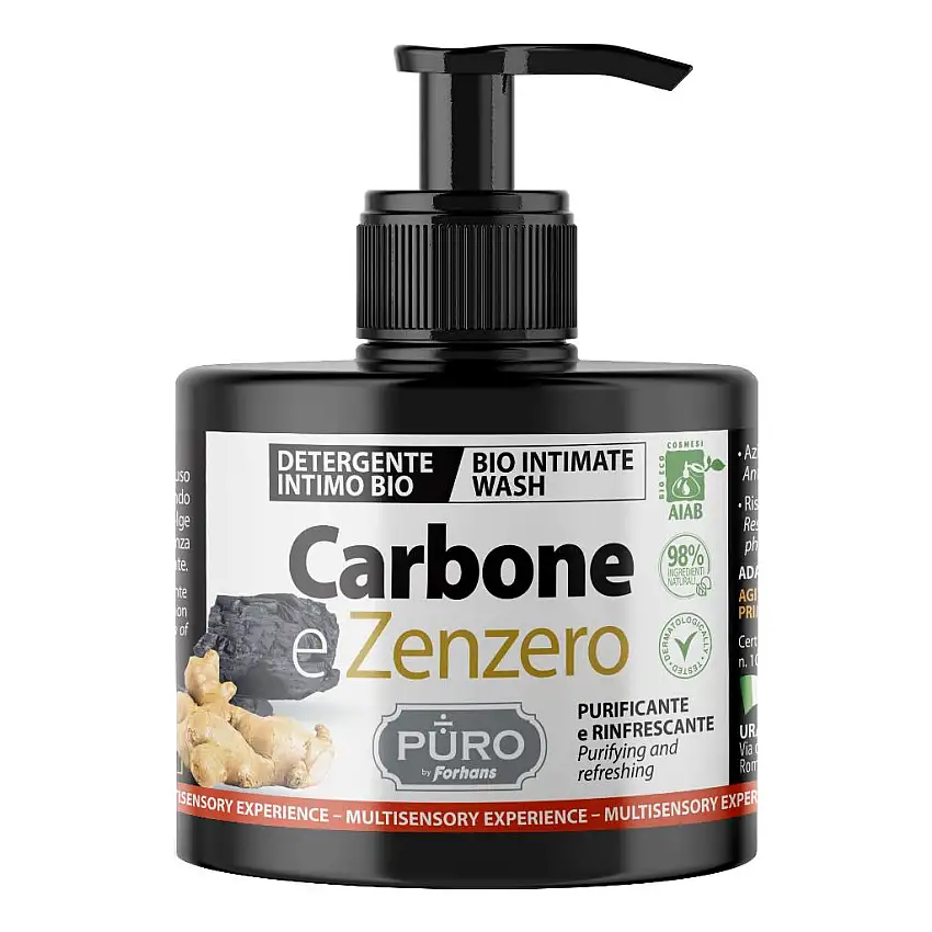 FORHANS PURO DETERGENTE INTIMO CARBONE & ZENZERO 250 ML