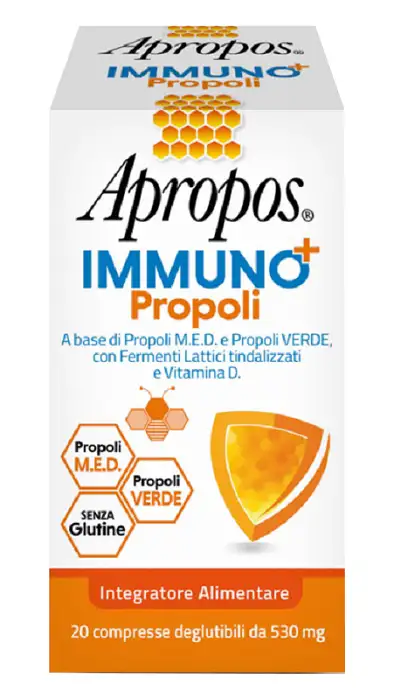 APROPOS IMMUNO+ PROPOLI 20 COMPRESSE DEGLUTIBILI