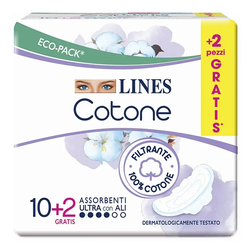 LINES COTONE BIO ULTRA ALI 12 PEZZI