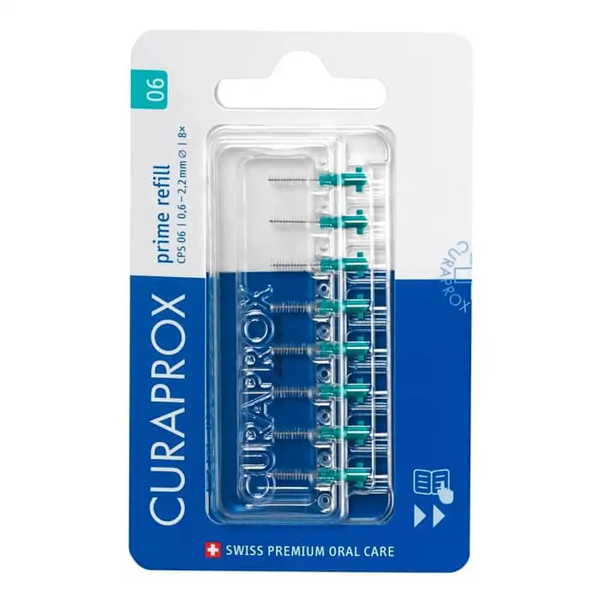 CURAPROX CPS 06 SCOVOLINO PRIME REFILL TURQUOISE 8 PEZZI
