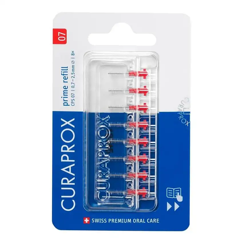 CURAPROX CPS 07 SCOVOLINO PRIME REFILL RED 8 PEZZI