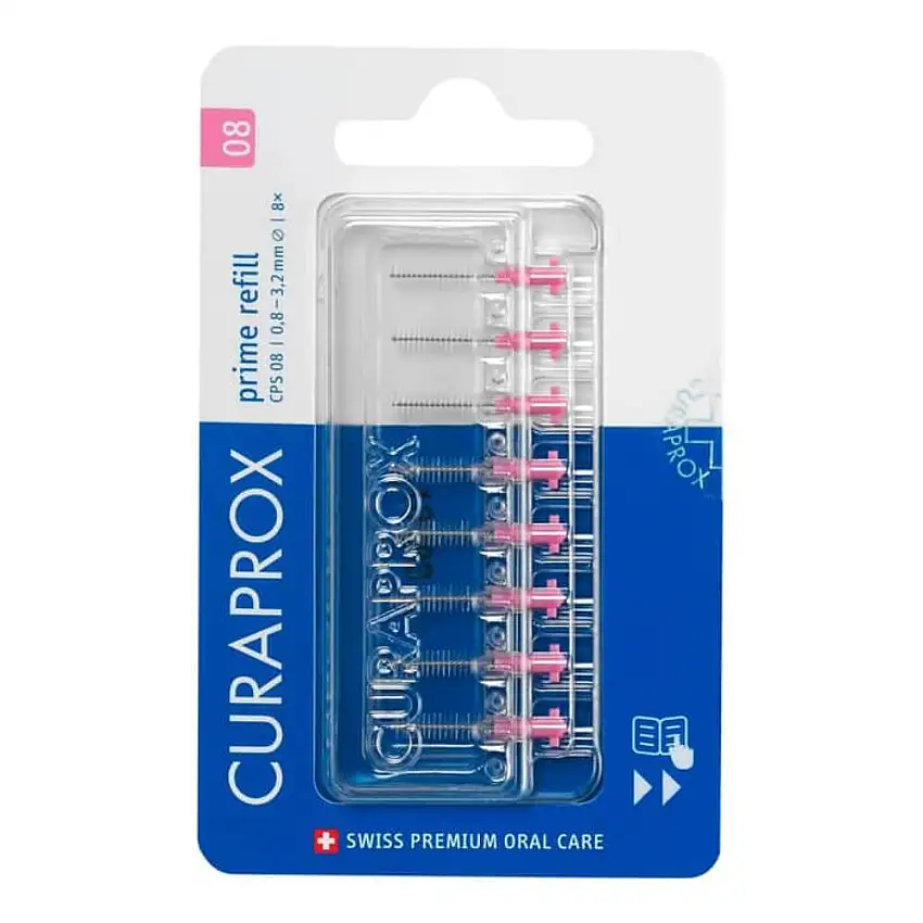 CURAPROX CPS 08 SCOVOLINO PRIME REFILL PINK 8 PEZZI