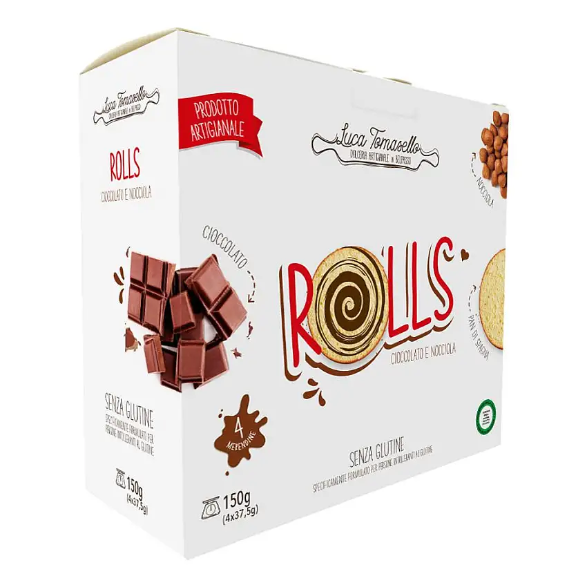 ROLLS MERENDINA CIOCCOLATO NOCCIOLA 150 G