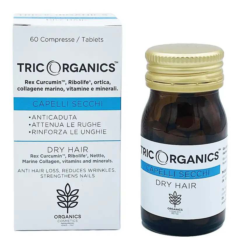 ORGANICS COSMETICS TRICORGANICS CAPELLI SECCHI 60 COMPRESSE