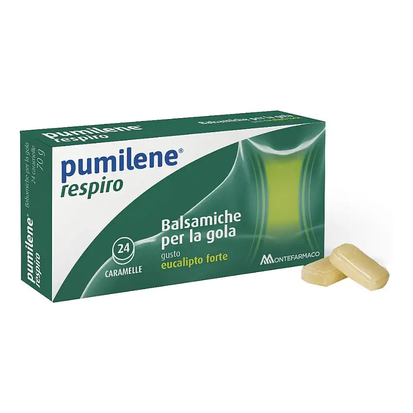 PUMILENE RESPIRO CARAMELLE PER LA GOLA EUCALIPTO FORTE 70 G