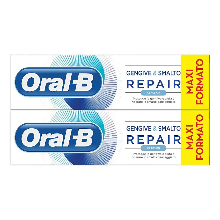 ORALB GENGIVE E SMALTO REPAIR CLASSICO DENTIFRICIO 2 X 75 ML
