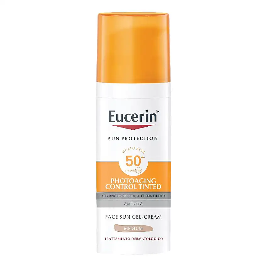 EUCERIN SUN PHOTOAGING CONTROL TINTED GEL CREME SPF50+ MEDIUM 50 ML