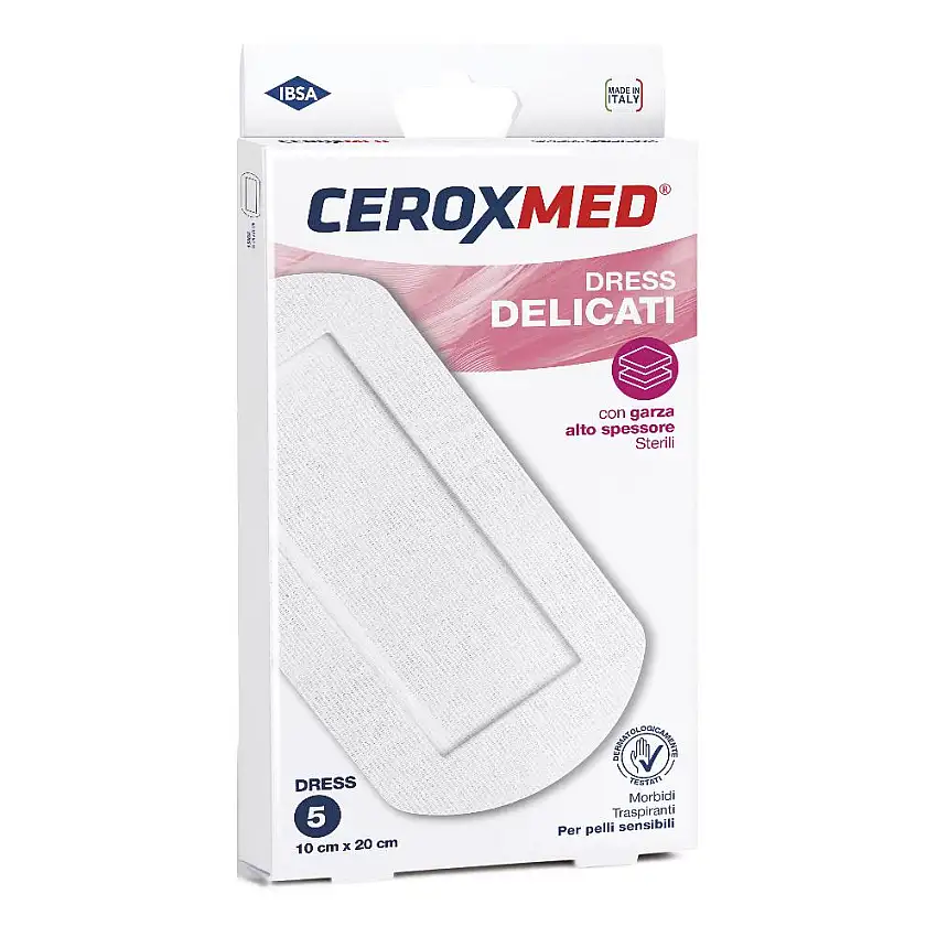 CEROTTI COMPRESSE DRESS CEROXMED DELICATI 10X20 CM 5 PEZZI